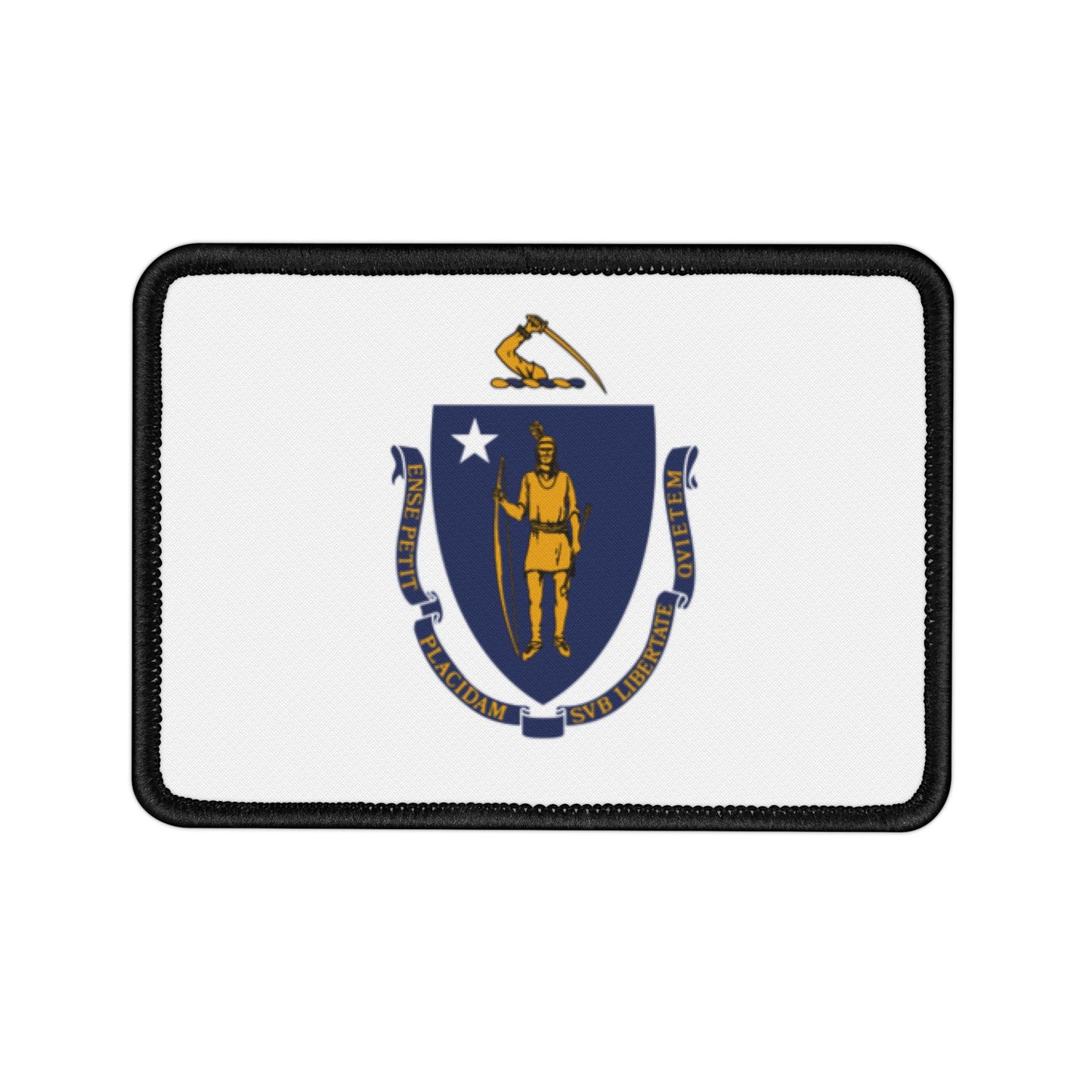 Flag Village Massachusetts State Flag Embroidery Iron-On Patches