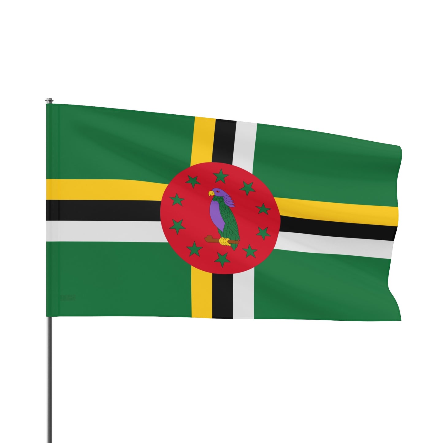 Flag Village Dominica Flag 18" x 12" / 36" x 24" / 60" x 36"
