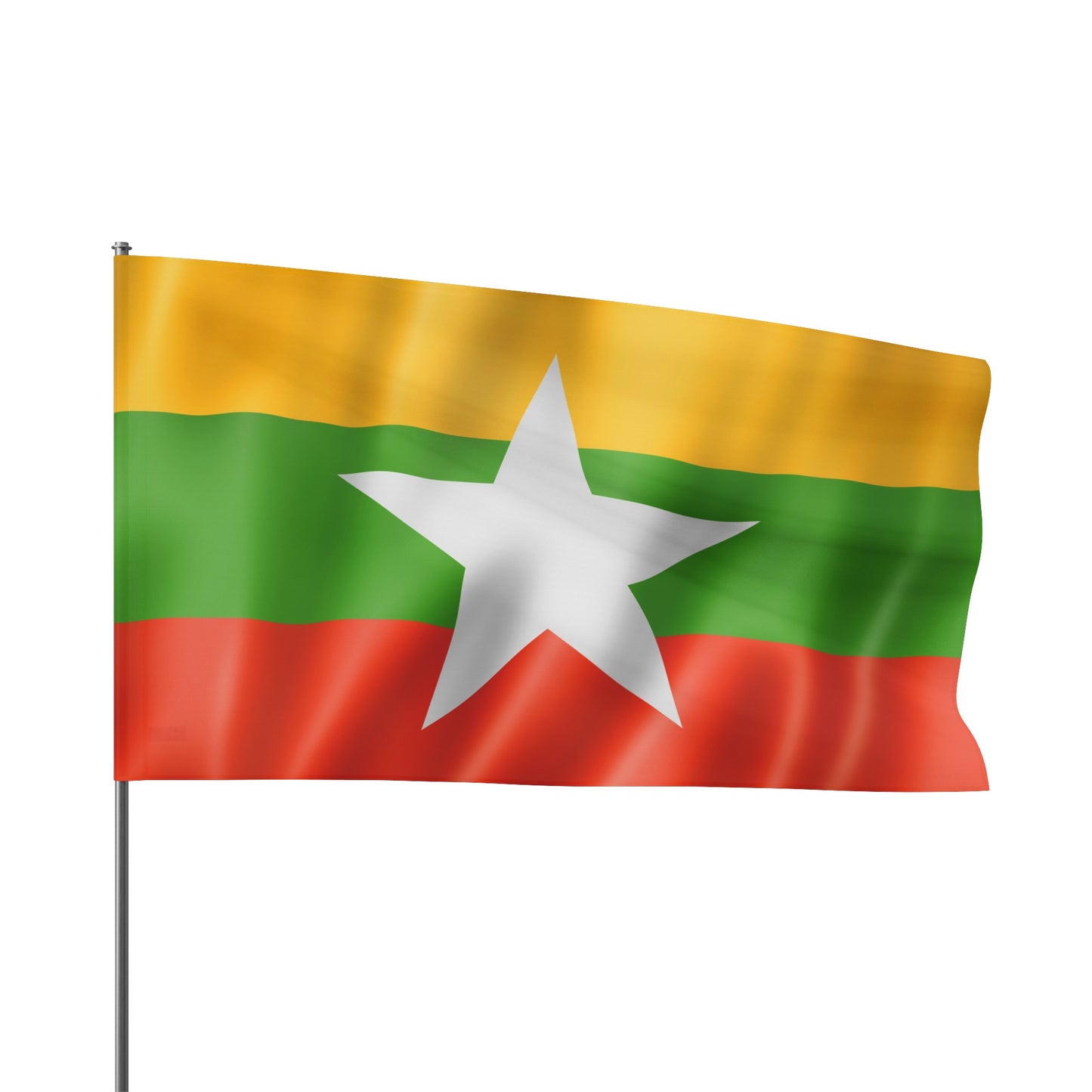 Flag Village Myanmar Flag 18" x 12" / 36" x 24" / 60" x 36"