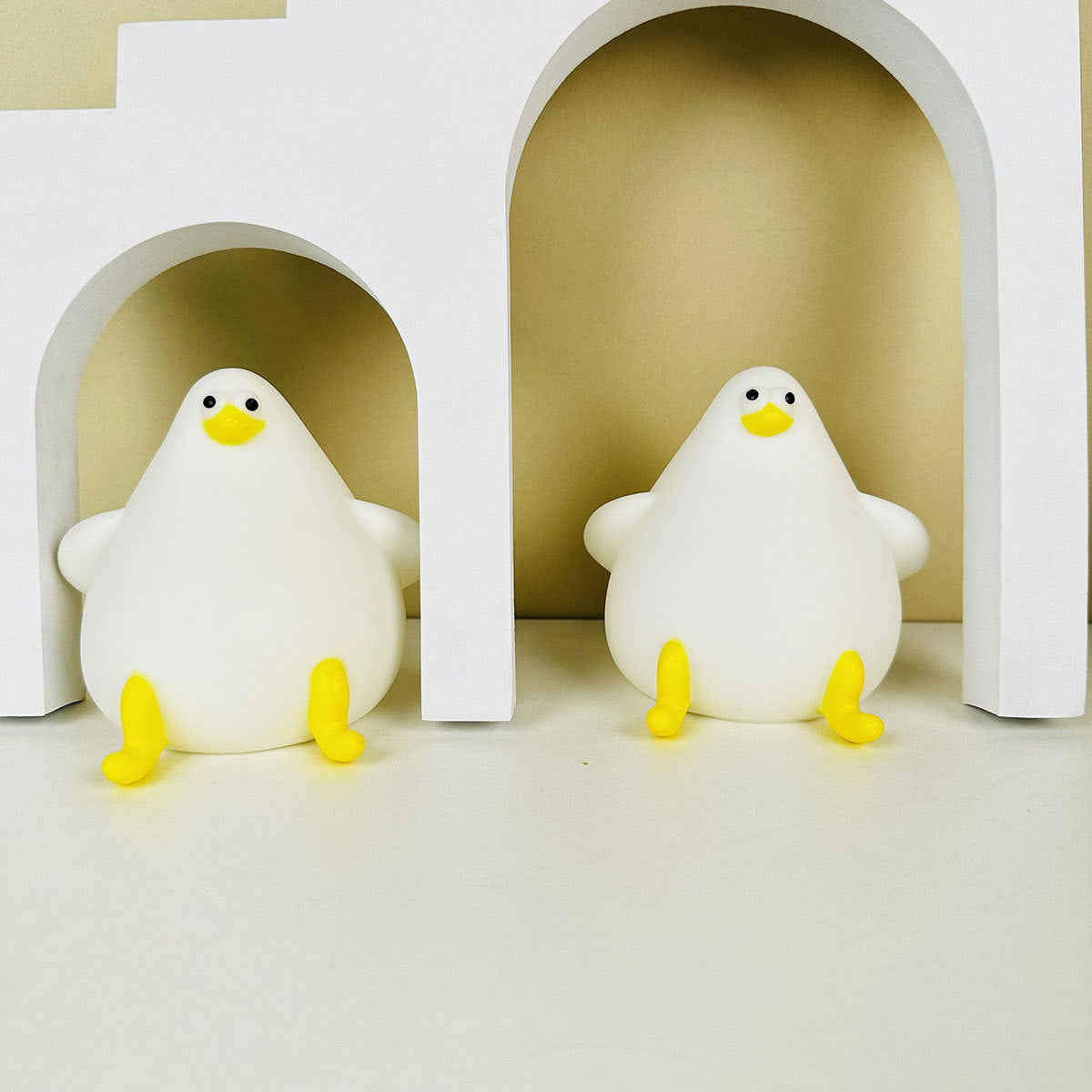 Flag Village Warm Lovely Cute Cartoon Silicone Sea Gull Night Light With USB Charging Christmas Gifts Kids Grils Room Bedside Sleeping Lamp