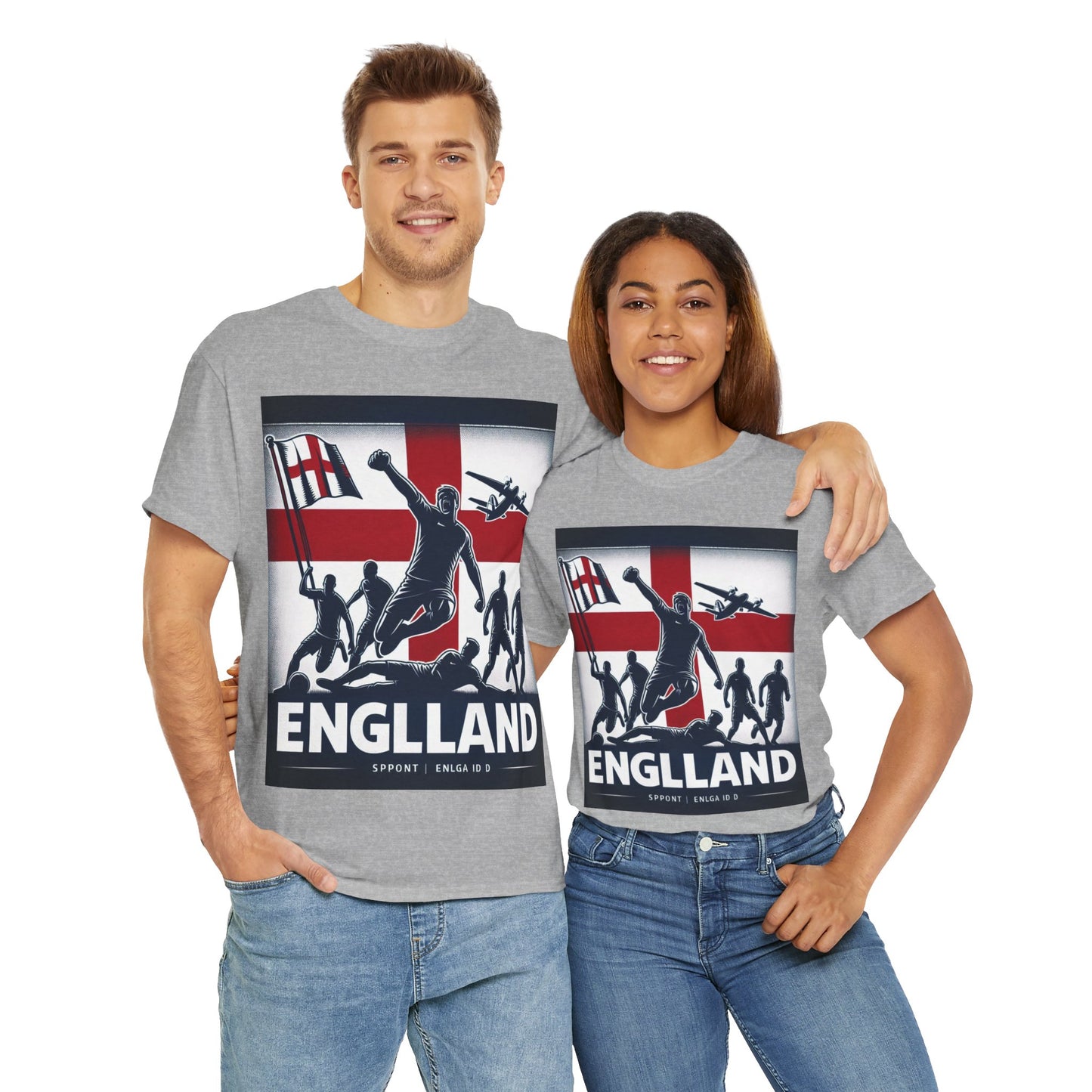 Flag Village England Sporting Flag T-SHIRT Heavy Cotton Tee GBR0007