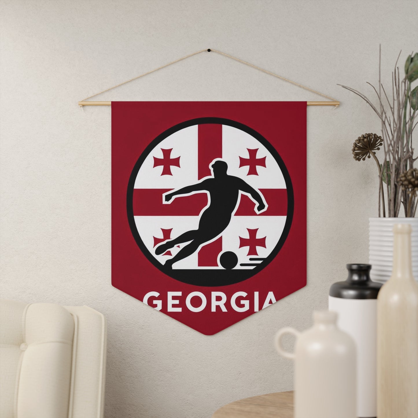 Flag Village Georgia Flag Pennant Sporting Home Wall decoration GEO0002