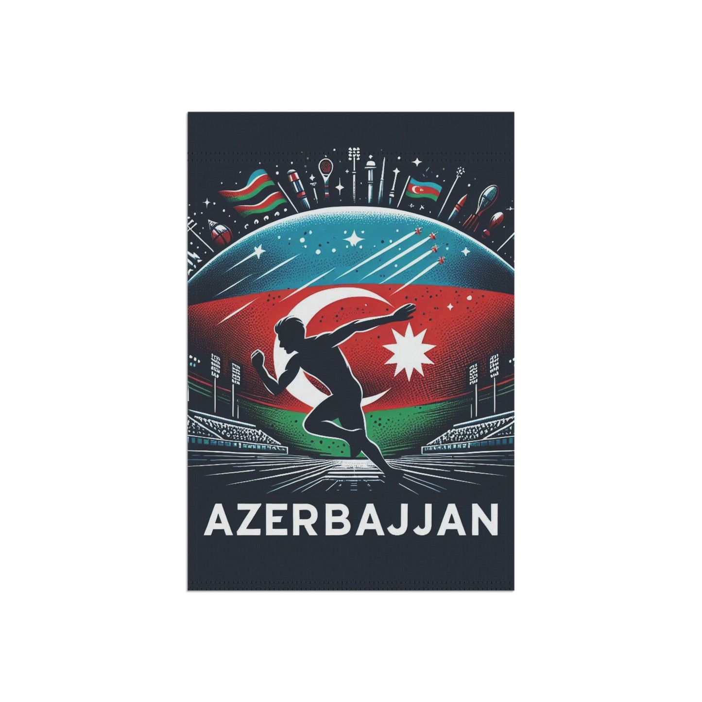Flag Village Azerbaijan Flag Sporting Garden & House Banner AZE0003