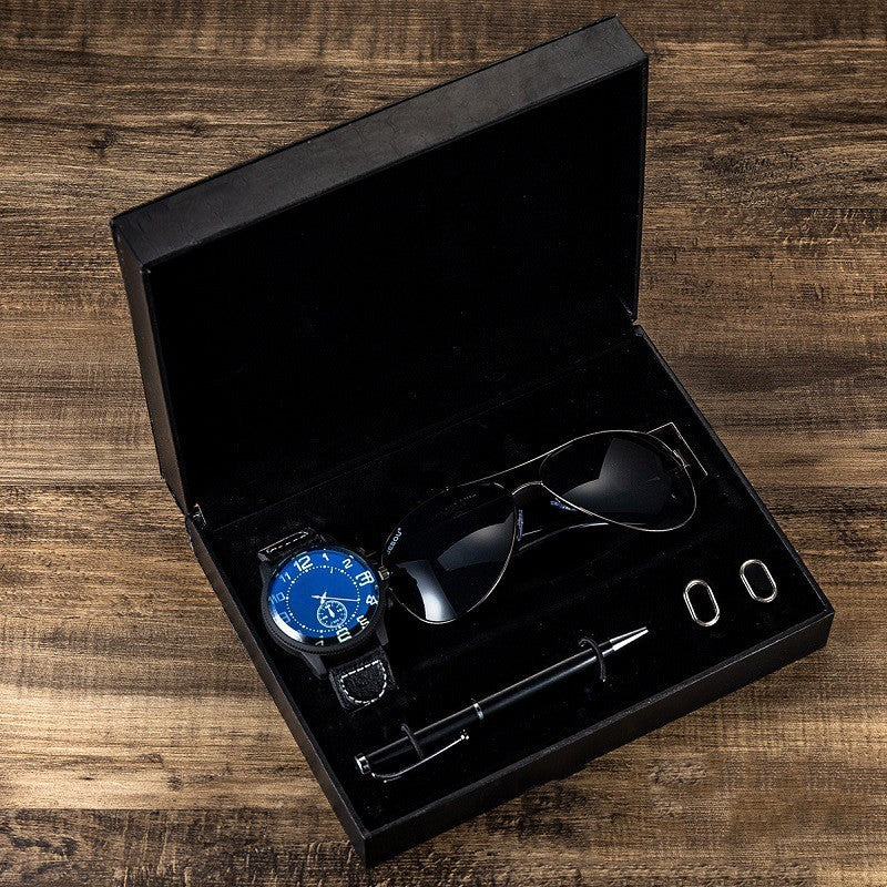 Flag Village Present Gift Box Set Men Watch Sung