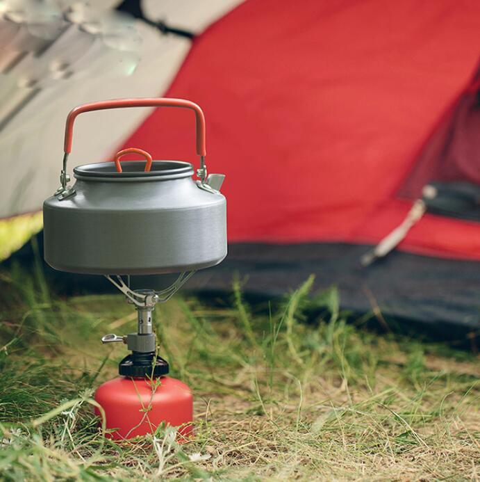 Flag Village Portable Folding Mini Camping Stove Outdoor Gas Stove Survival Furnace Stove 3000W Pocket Picnic Cooking Gas