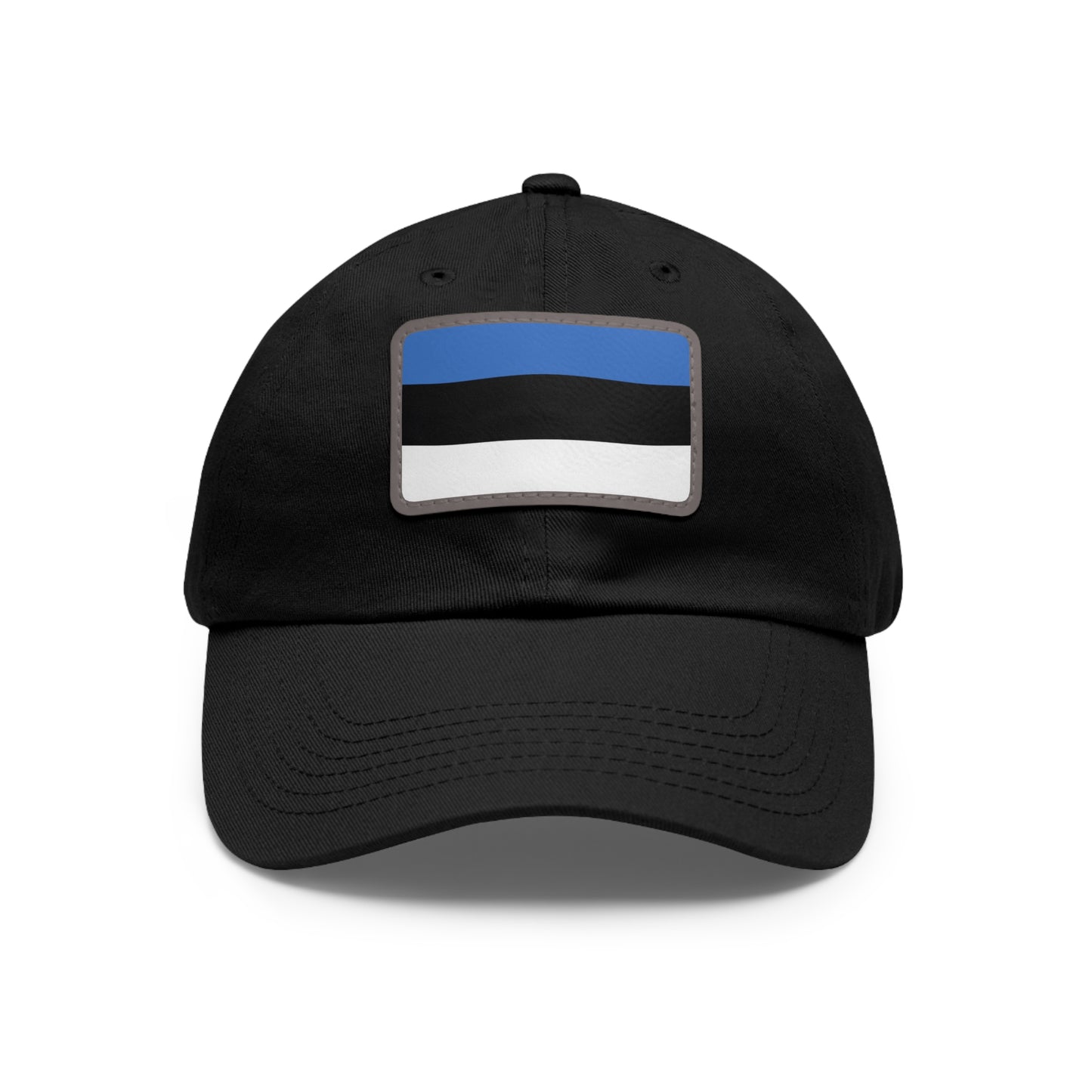 Flag Village Estonia Flag Hat Cap with Leather Patch