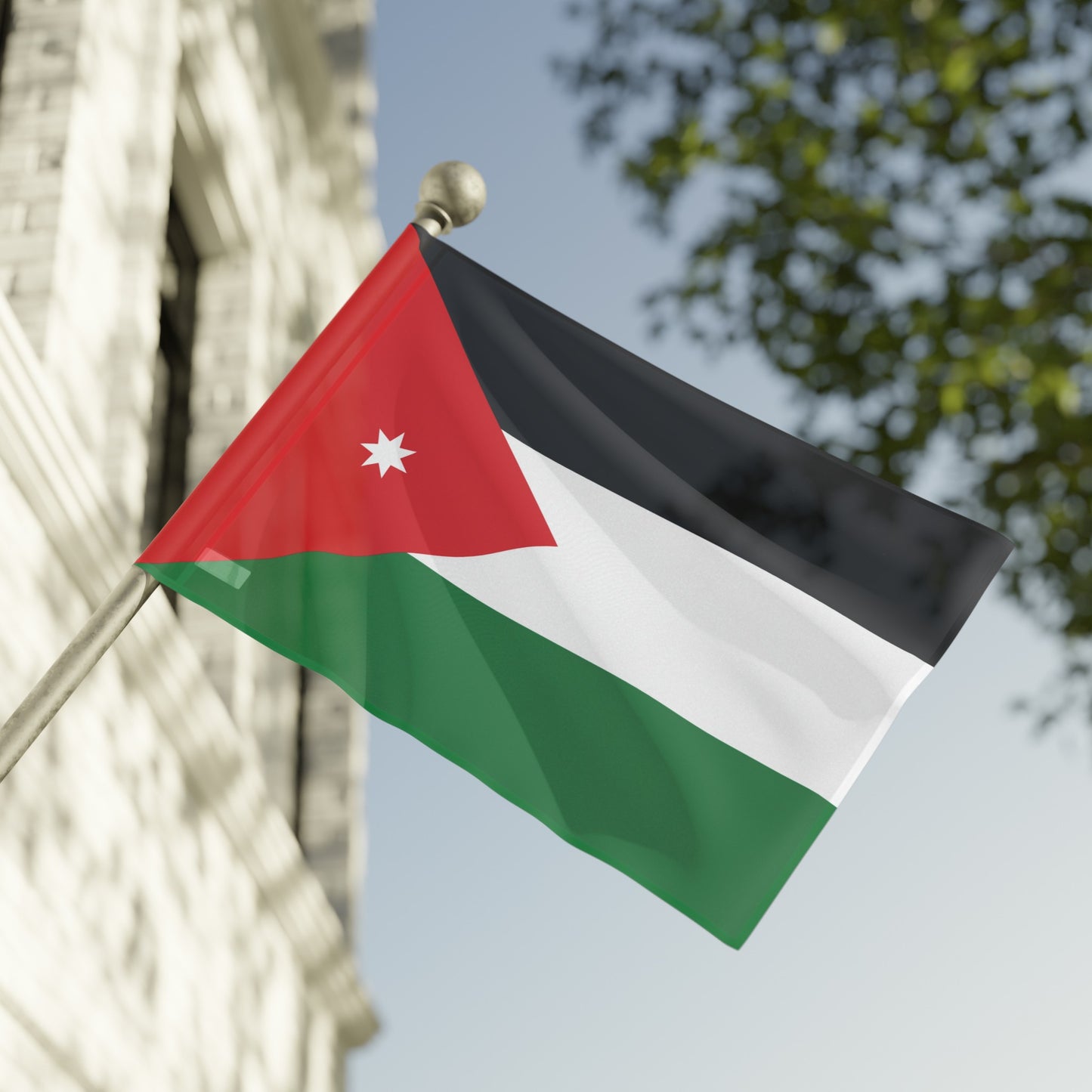 Flag Village Jordan Flag 18" x 12" / 36" x 24" / 60" x 36"