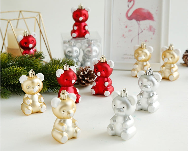 Flag Village Christmas Ornaments Cute Gifts Reindeer Balls Stars Gingerbread Man Christmas Pendant Ornaments Charm