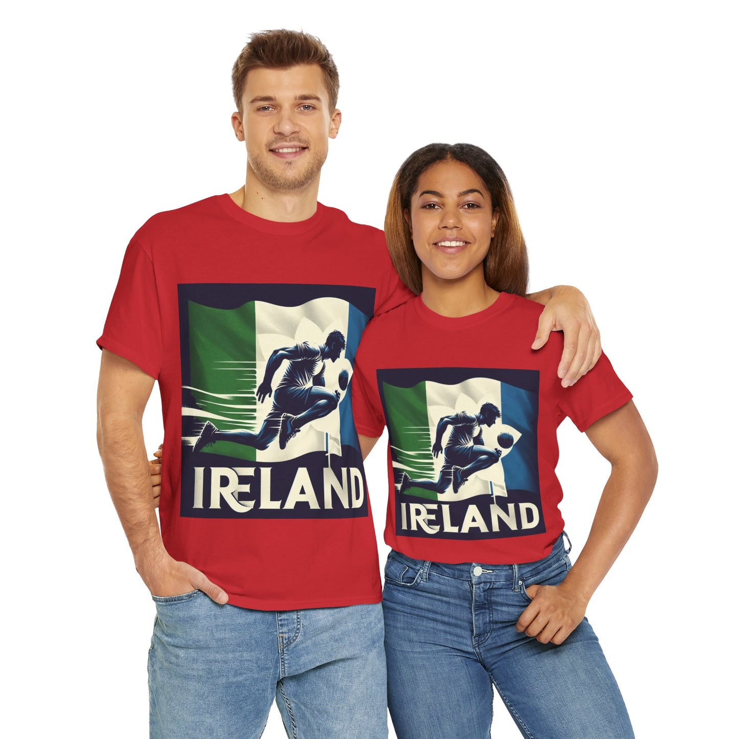 Flag Village Ireland Sporting Flag T-SHIRT Heavy Cotton Tee IRL0008