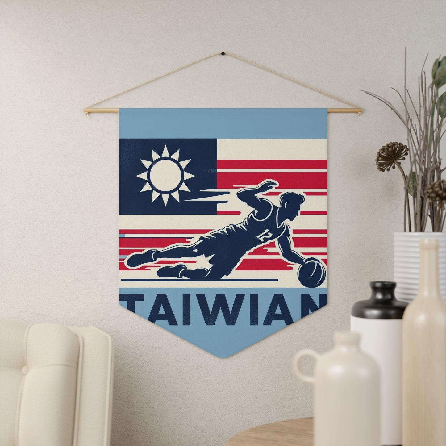 Flag Village Taiwan Flag Pennant Sporting Home Wall decoration TWN0002