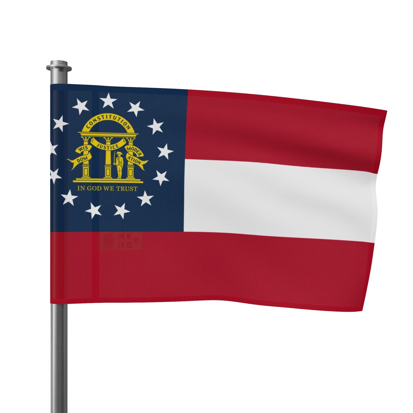 Flag Village USA Georgia State Flag 18" x 12" / 36" x 24" / 60" x 36"