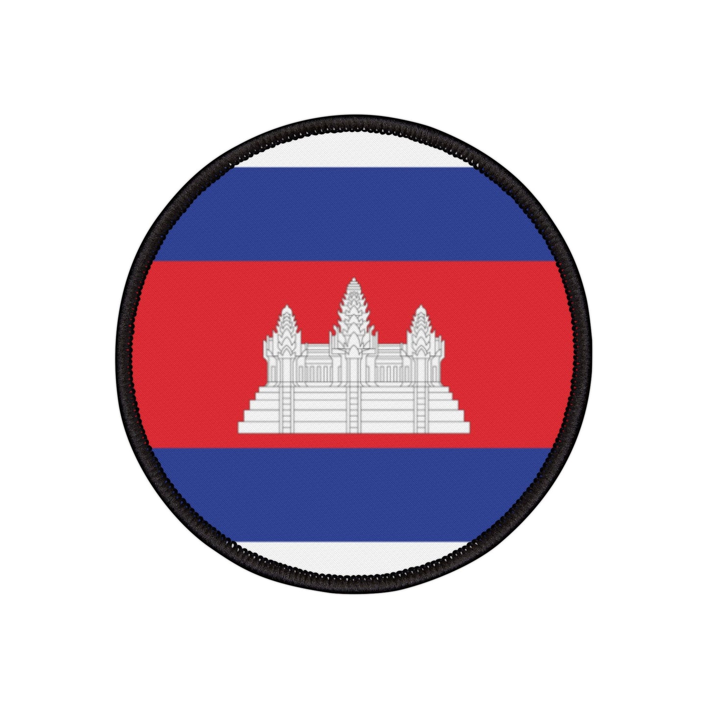Flag Village Cambodia Flag Embroidery Iron-On Patches