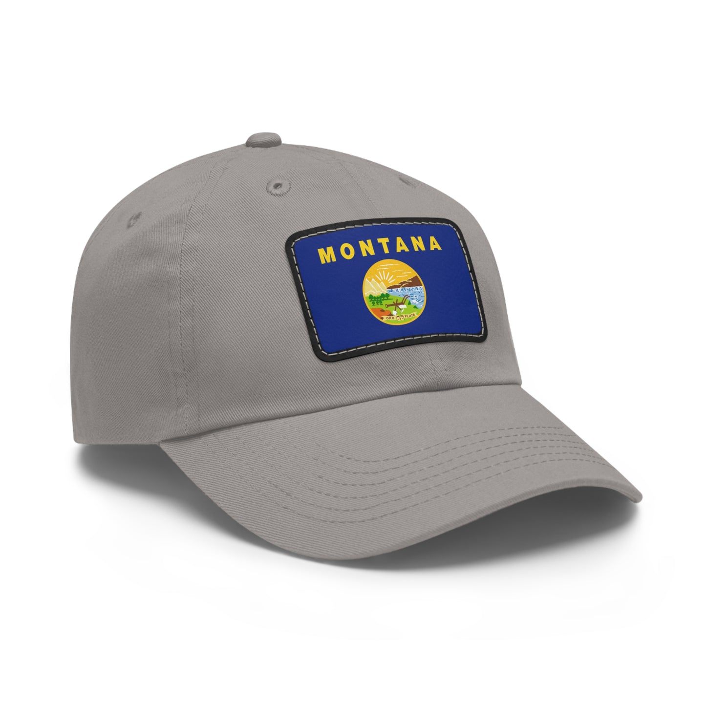 Flag Village USA Montana State Flag Hat Cap with Leather Patch