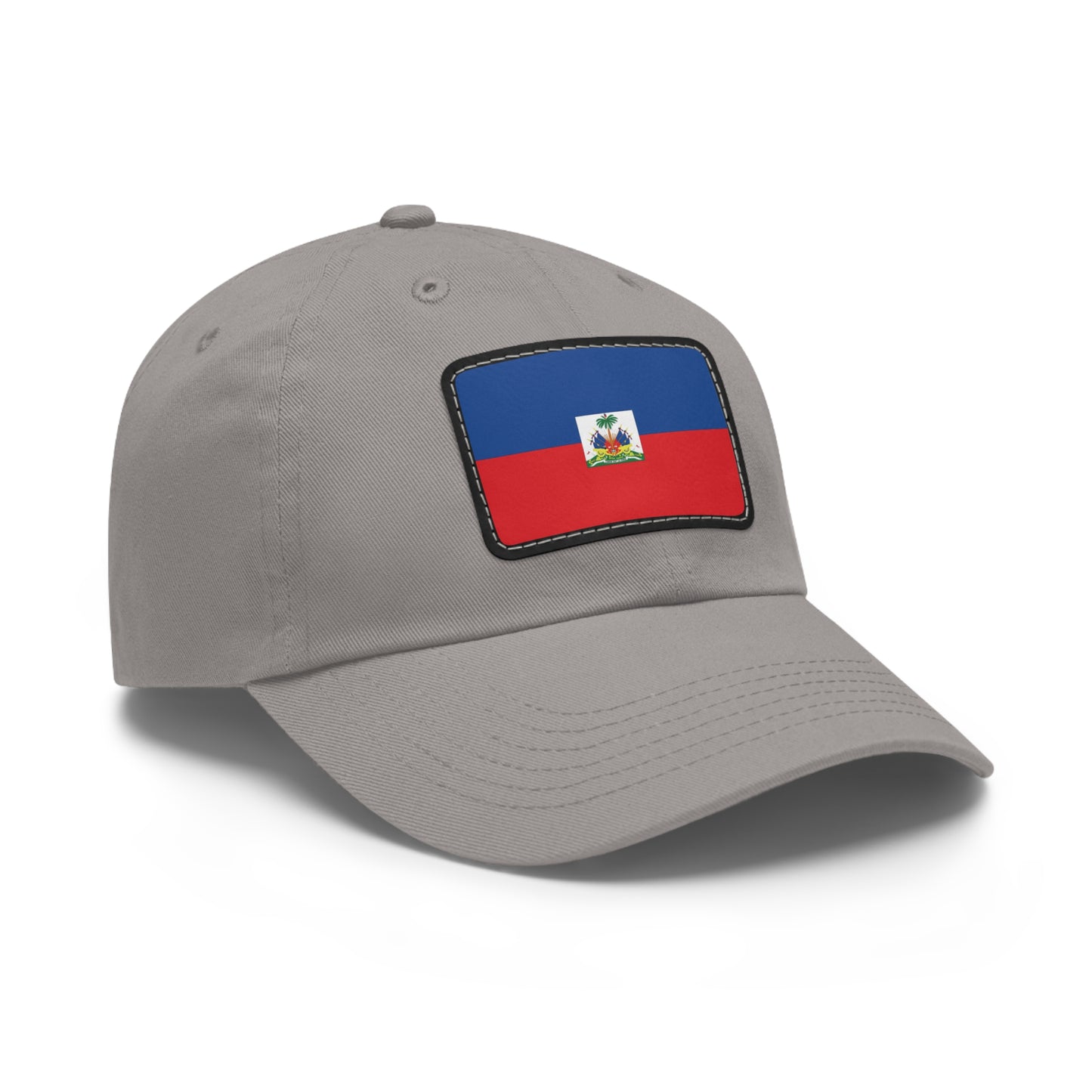 Flag Village Haiti Flag Hat Cap with Leather Patch