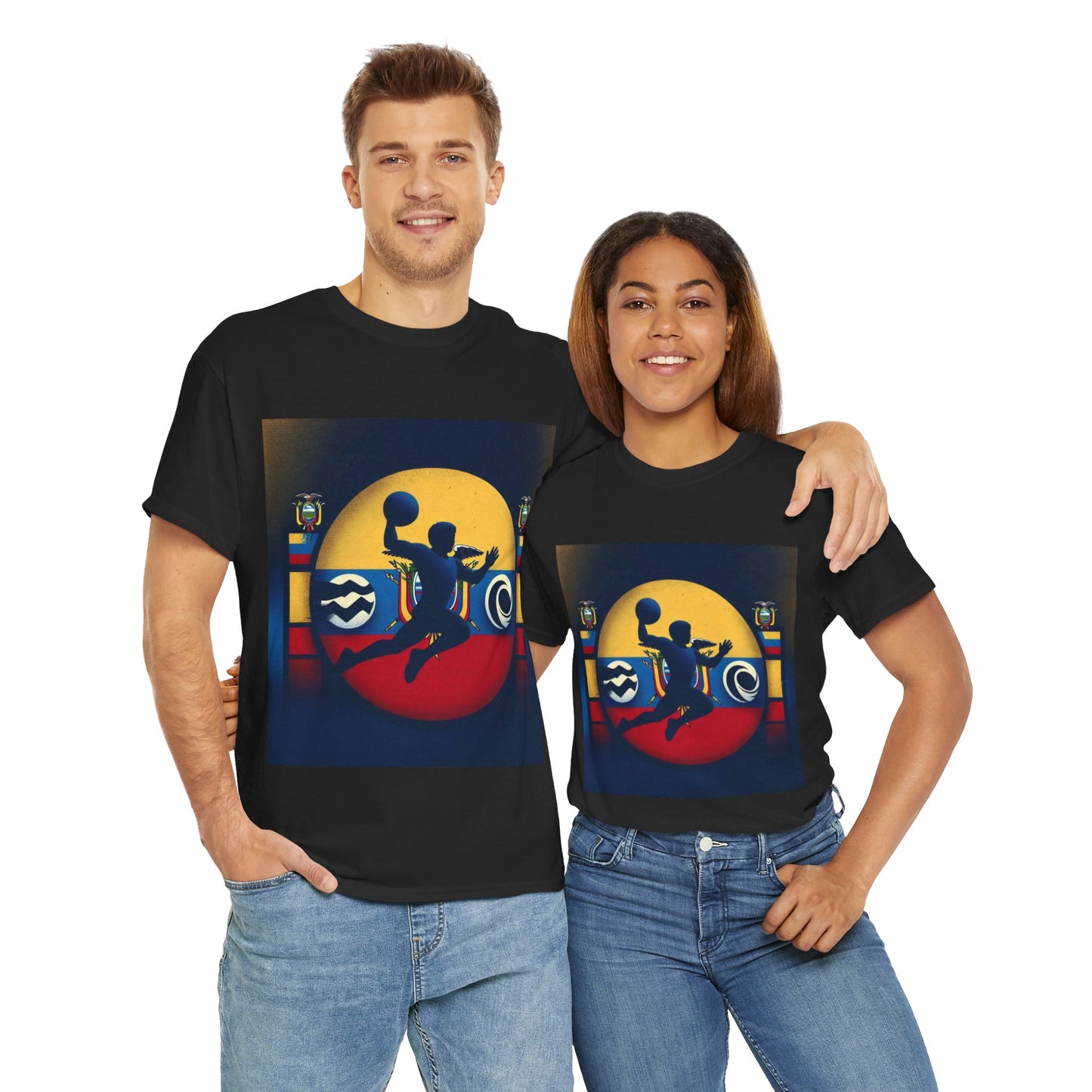 Flag Village Ecuador Sporting Flag T-SHIRT Heavy Cotton Tee ECU0005
