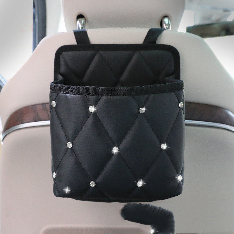 Flag Village Auto Tools Car Storage Bag Handbag Holder Car Seat Storage Organizer Handbag Holder Auto Interior Stowing Tidying Car Middle Organizer