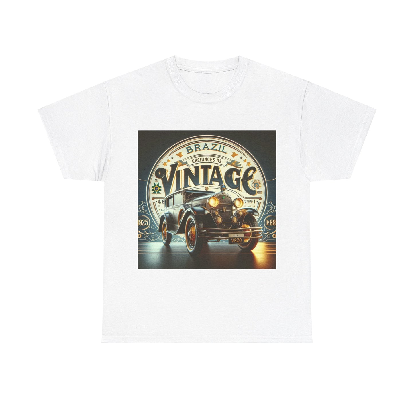 Flag Village Brazil Vintage Car Flag T-SHIRT Heavy Cotton Tee BRA0005