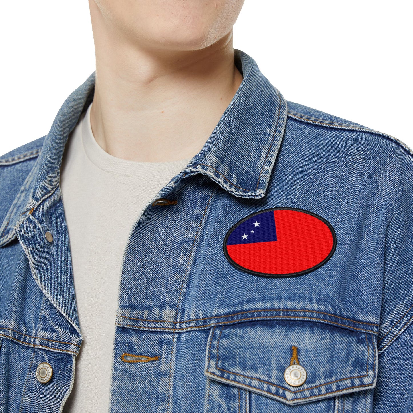 Flag Village Samoa Flag Embroidery Iron-On Patches