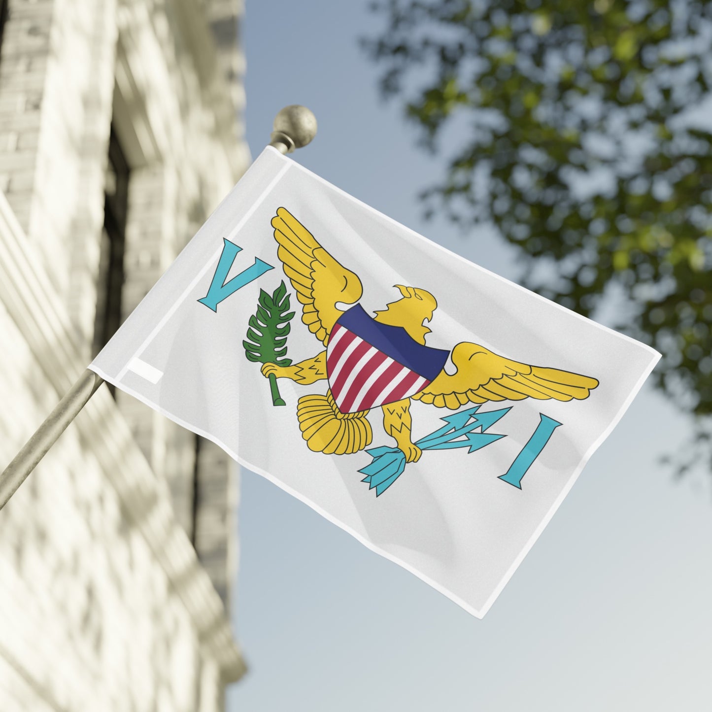 Flag Village Virgin Islands(U.S. Virgin Islands) Flag 18" x 12" / 36" x 24" / 60" x 36"