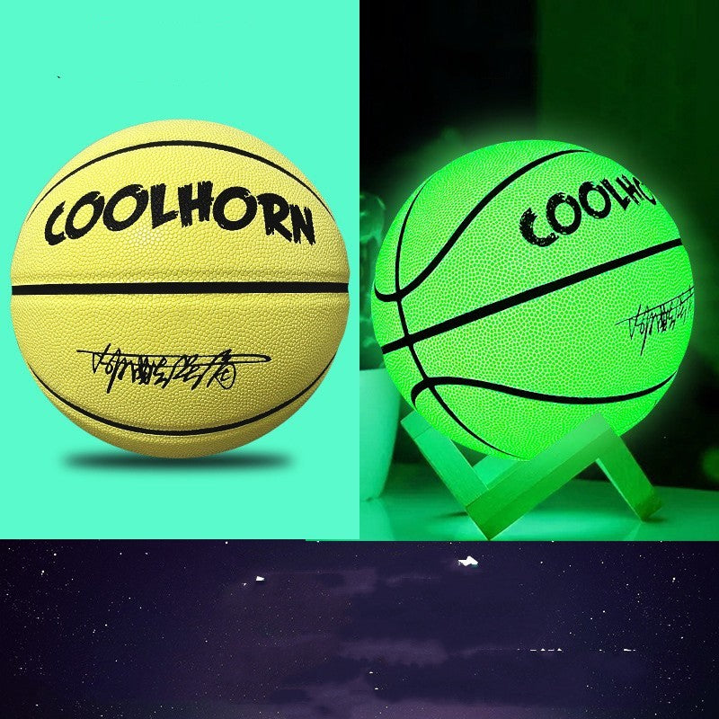 Flag Village Luminous Luminous Basketball PU Soft Leather Outdoor Wear-resistant And Non-slip