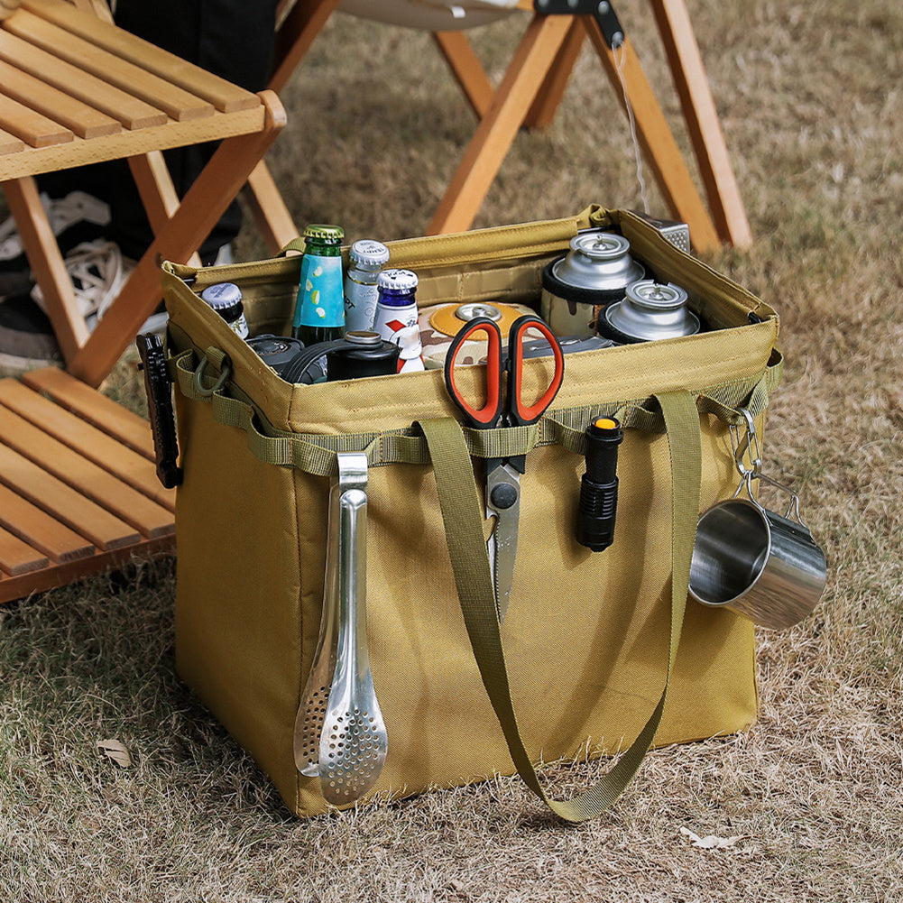 Flag Village Outdoor Folding Storage Box Shopping Bag