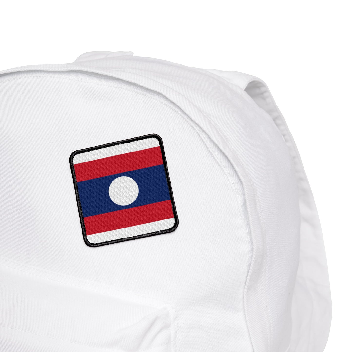 Flag Village Laos Flag Embroidery Iron-On Patches