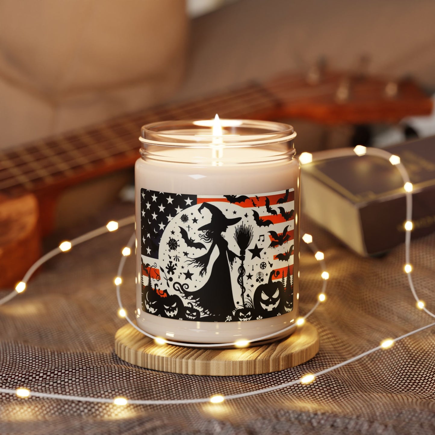 Flag Village Halloween Pretty Witch Scented Soy Candle, 9oz HW0035