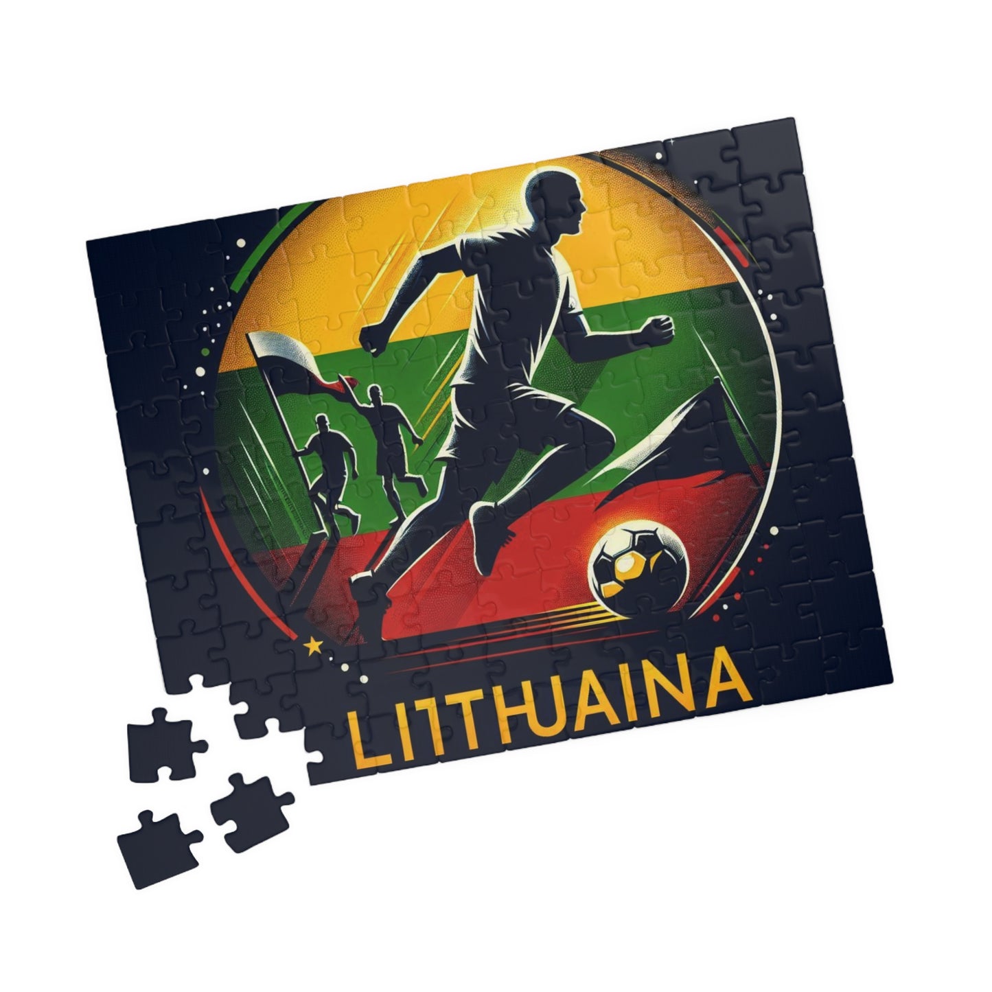 Flag Village Lithuania Sporting Flag Puzzle (110, 252, 520, 1014-piece) LTU0003