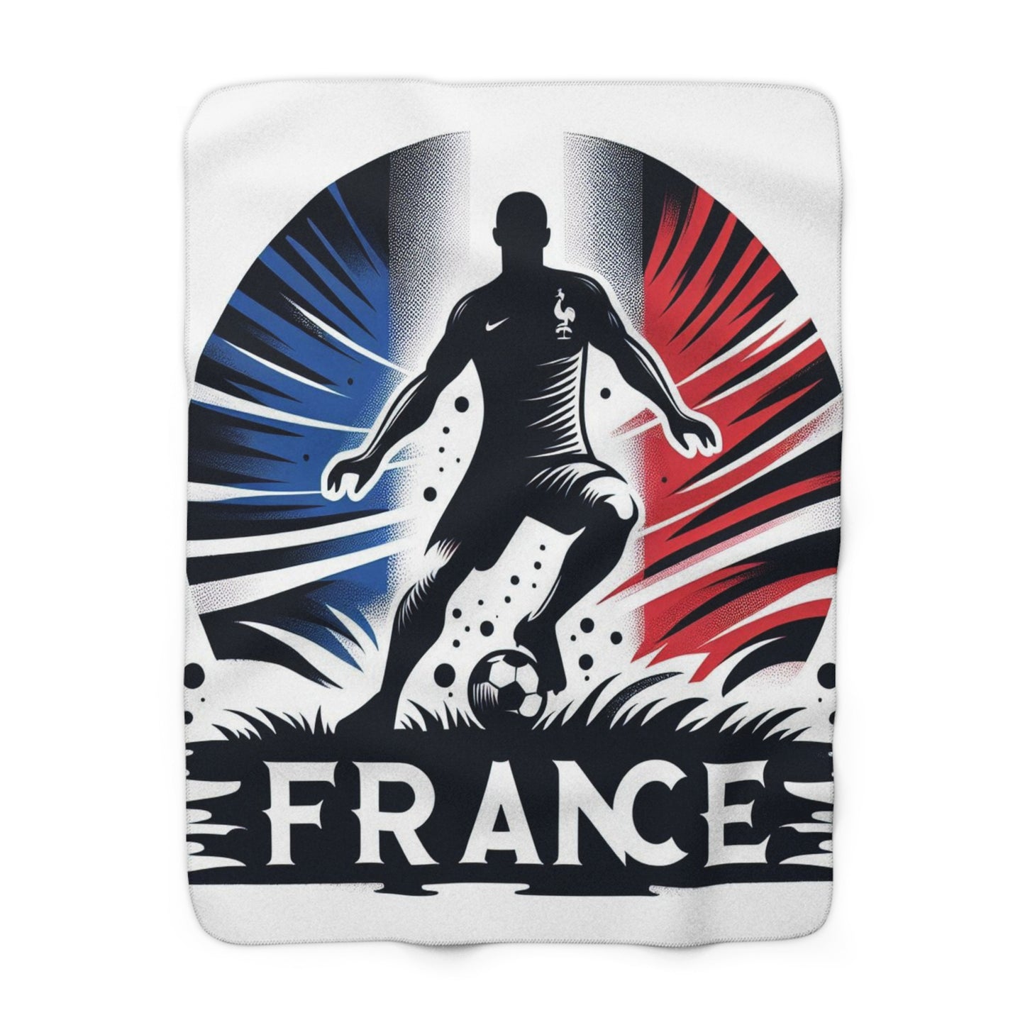 Flag Village France Sporting Flag Sherpa Fleece Blanket FRA0007