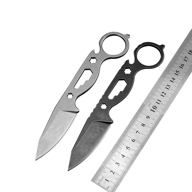 Flag Village Wilderness Survival Small Straight Knife Hunting Knife Pocket Knife