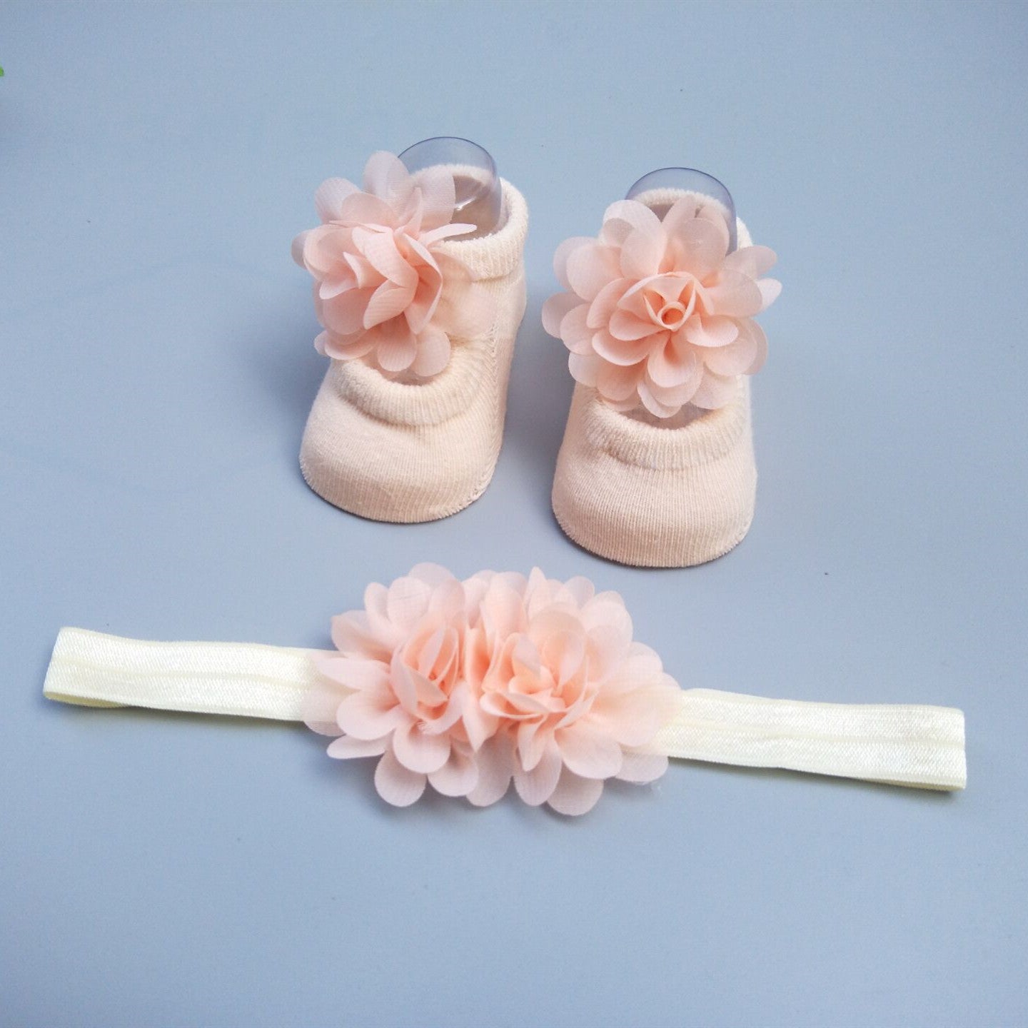 Flag Village New Baby Girl Socks Headband Gift Box