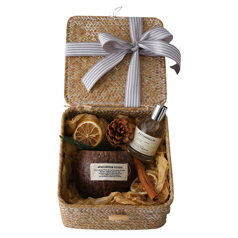 Flag Village Coconut Jar Scented Candle Gift Box For Valentine's Day