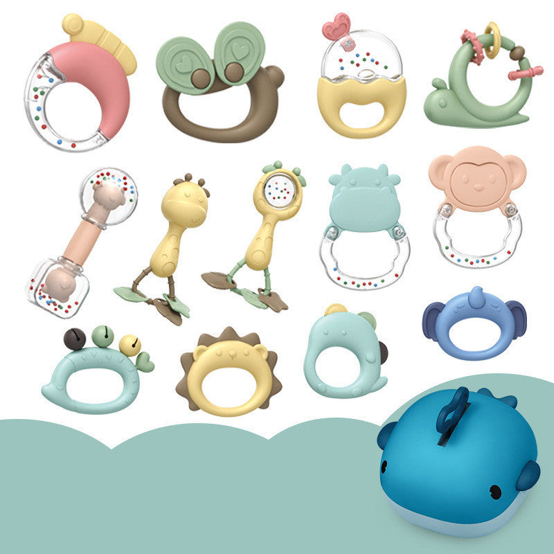 Flag Village Baby Rattle Plastic Toy Gift Box Set