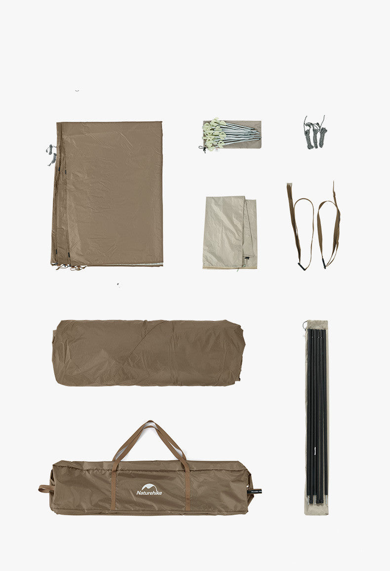 Flag Village Camping Outside Two Rooms One Hall Ridge Automatic Tent Waterproof