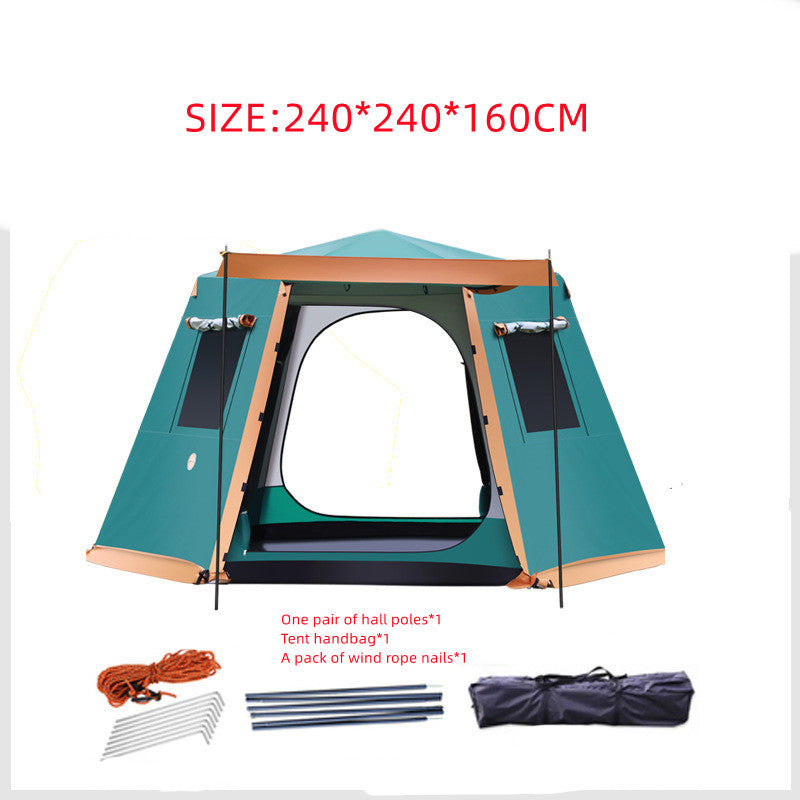 Flag Village Outdoor 3-4-5-6 People Fully Automatic Camping Tent