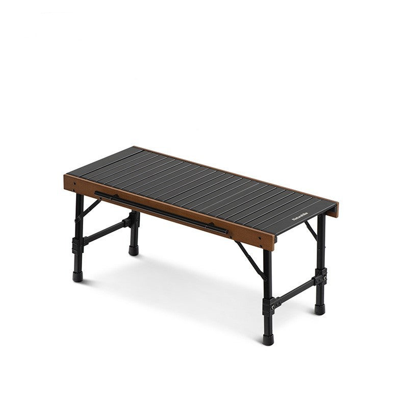 Flag Village Outdoor Folding Combination Table Camping Barbecue Picnic Beech Wood Table