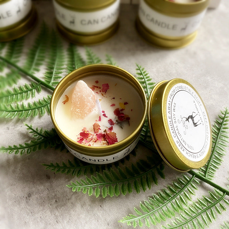 Flag Village Gift Box Gold Tin Box Scented Candle