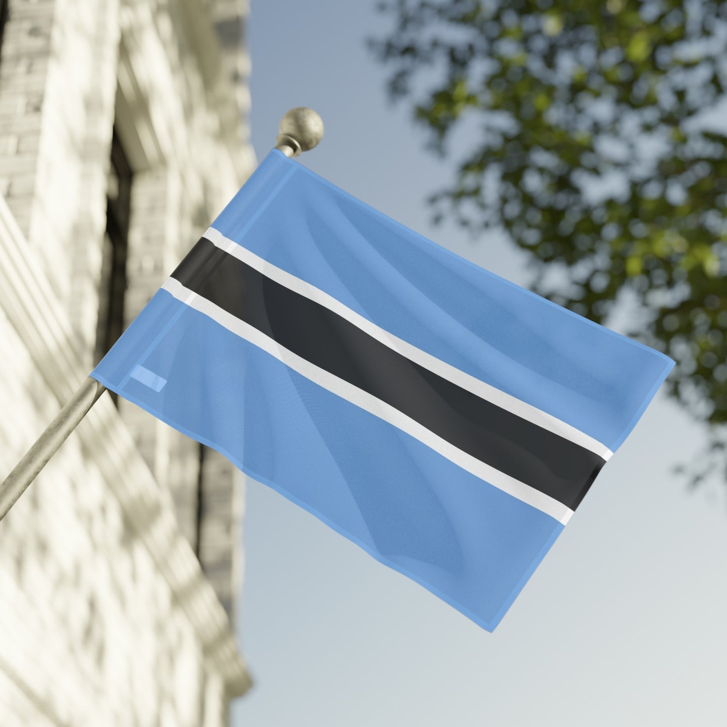 Flag Village Botswana Flag 18" x 12" / 36" x 24" / 60" x 36"