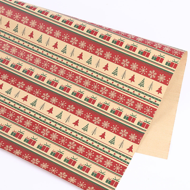 Flag Village Thickened Wrapping Paper For Christmas Gifts