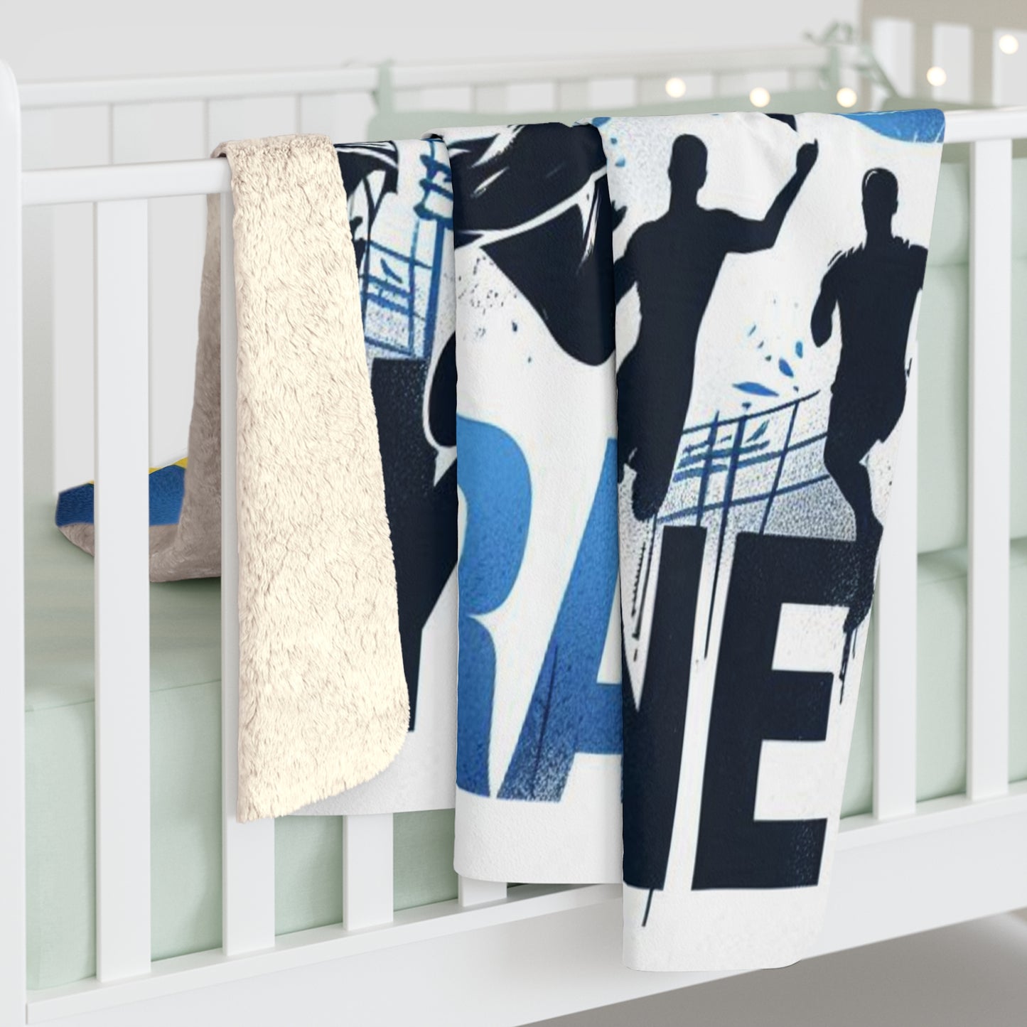 Flag Village Ukraine Sporting Flag Sherpa Fleece Blanket UKR0006