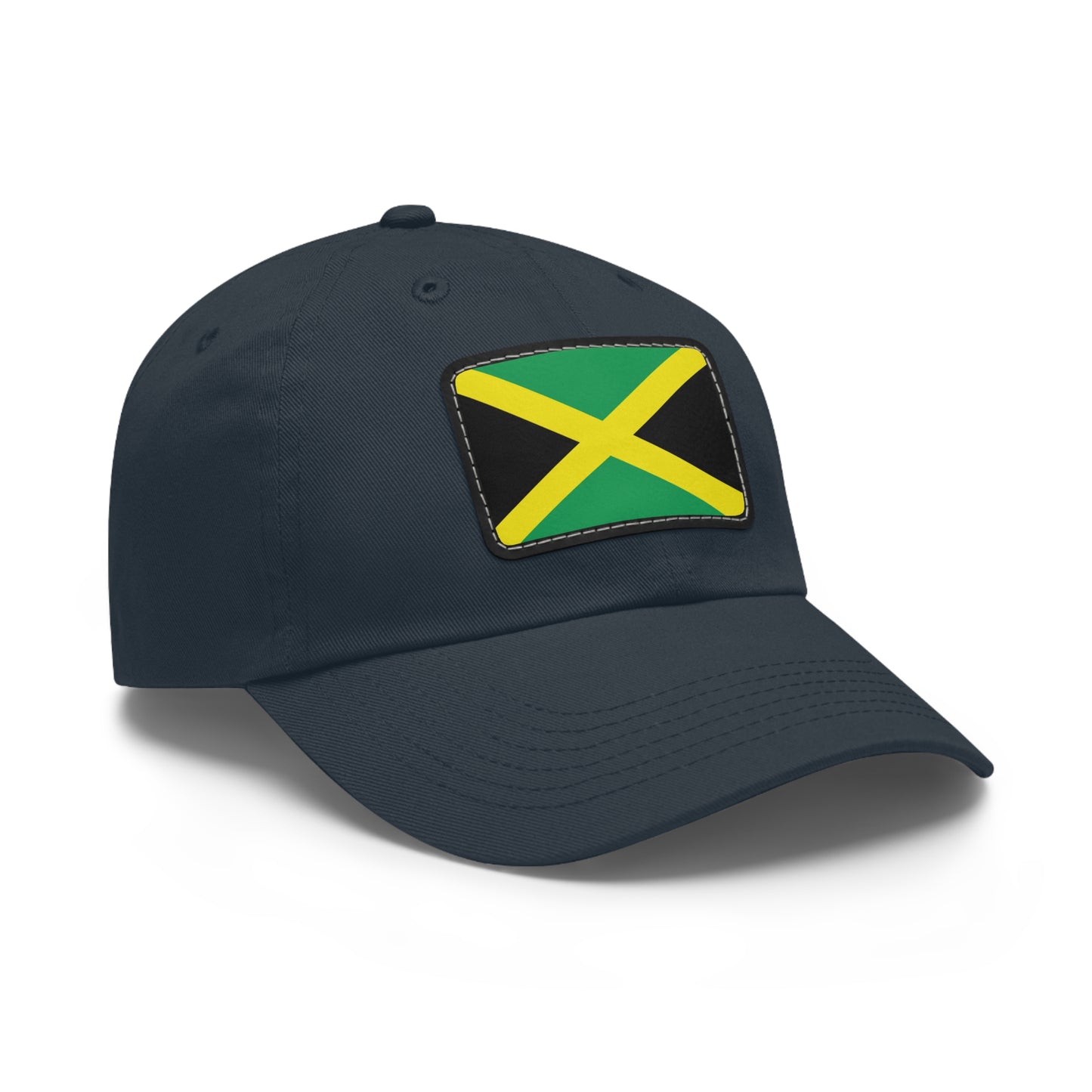 Flag Village Jamaica Flag Hat Cap with Leather Patch