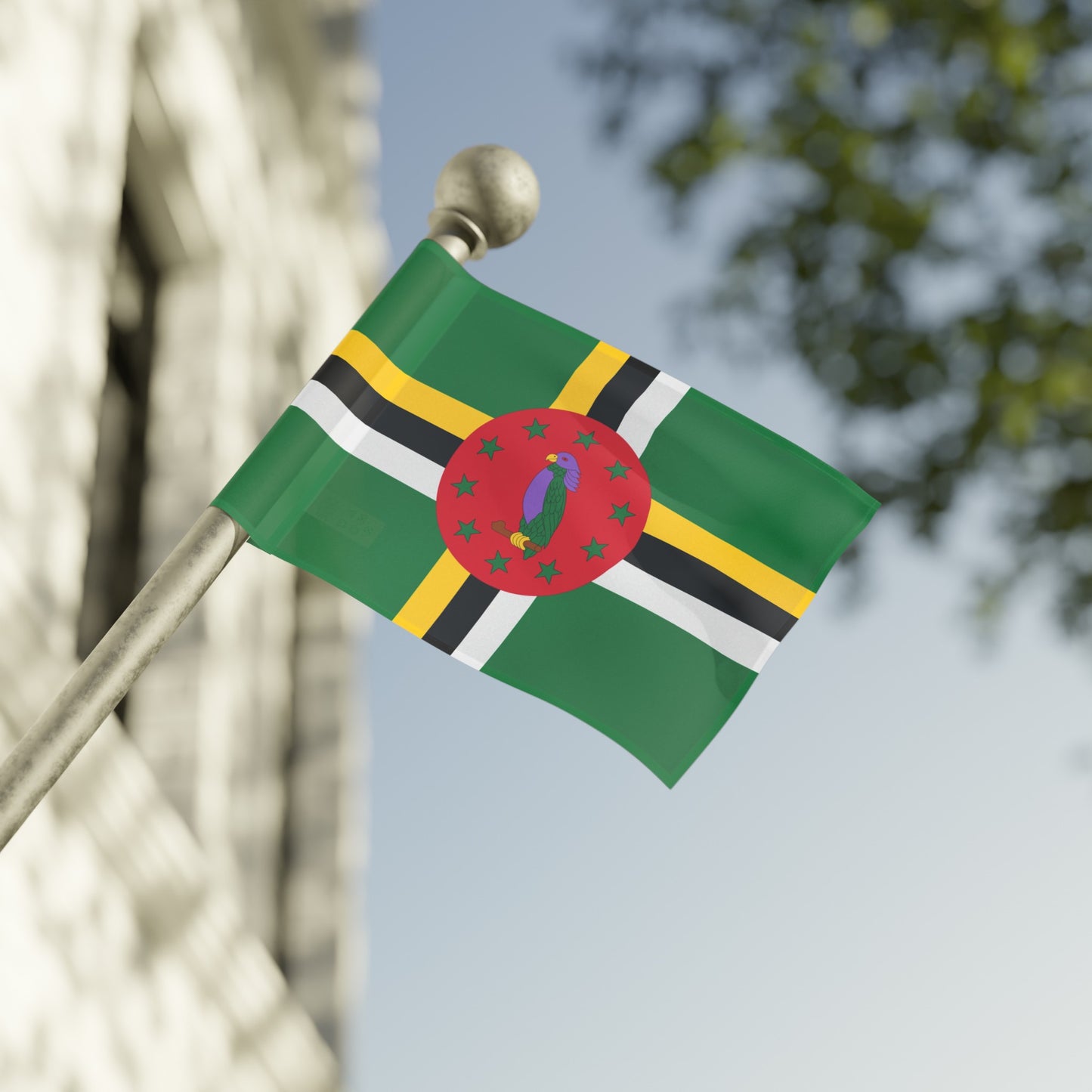 Flag Village Dominica Flag 18" x 12" / 36" x 24" / 60" x 36"