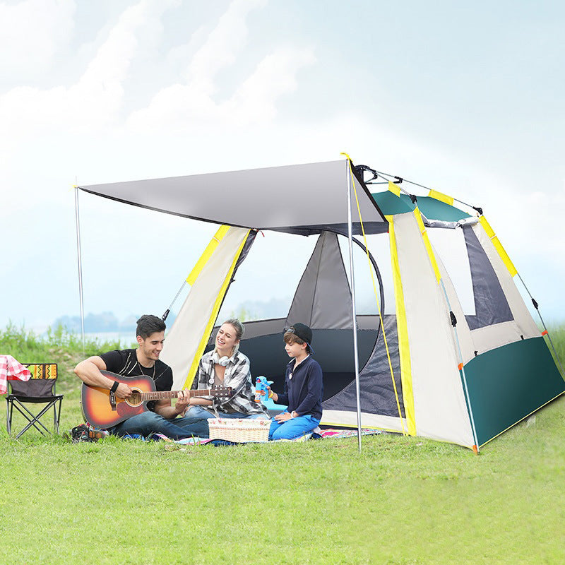 Flag Village Automatic Tent Outdoor Camping Barbecue
