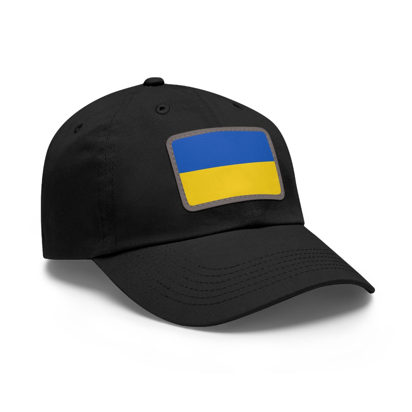 Flag Village Ukraine Flag Hat Cap with Leather Patch