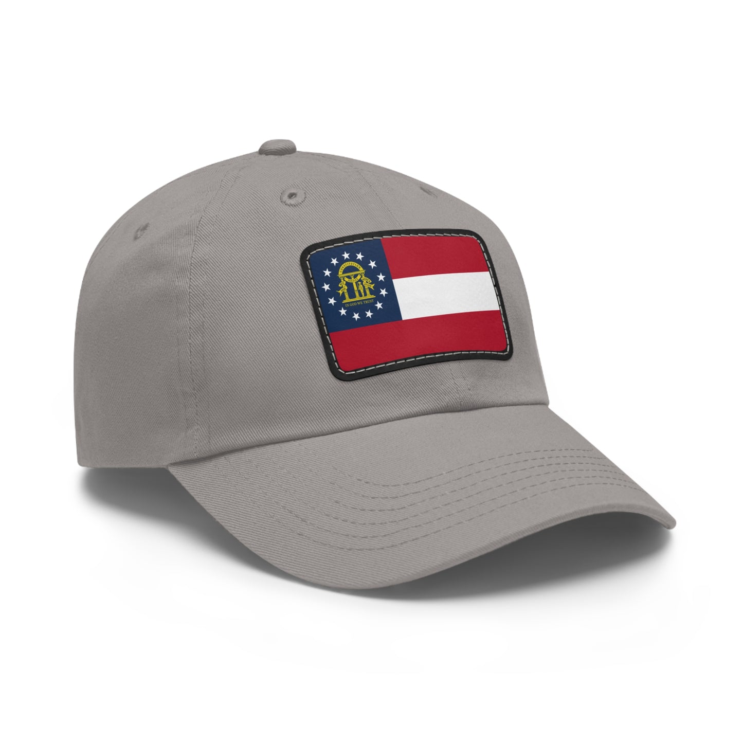 Flag Village USA Georgia State Flag Hat Cap with Leather Patch