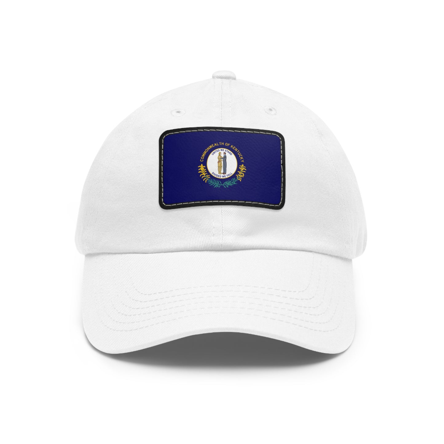 Flag Village USA Kentucky State Flag Hat Cap with Leather Patch