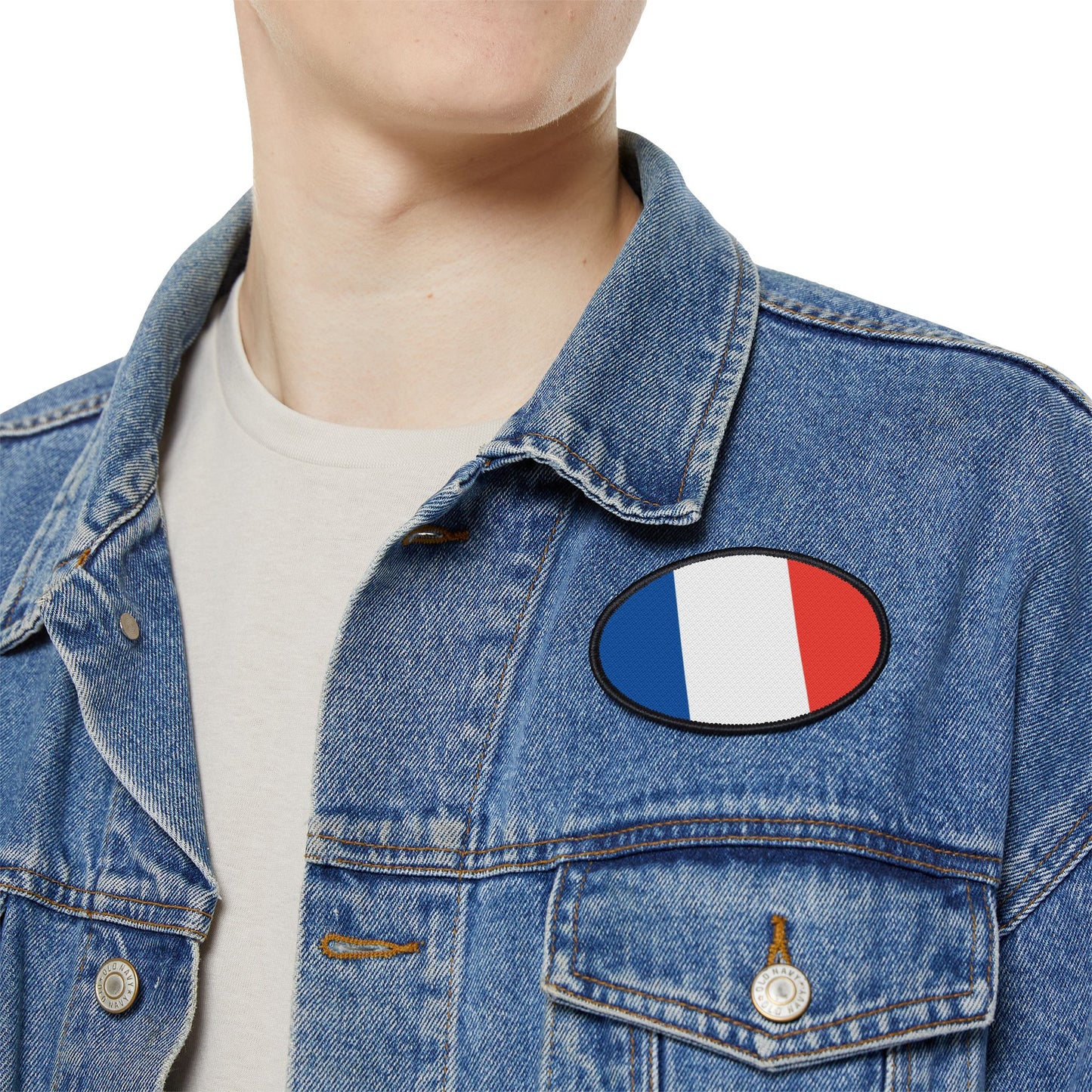 Flag Village France Flag Embroidery Iron-On Patches