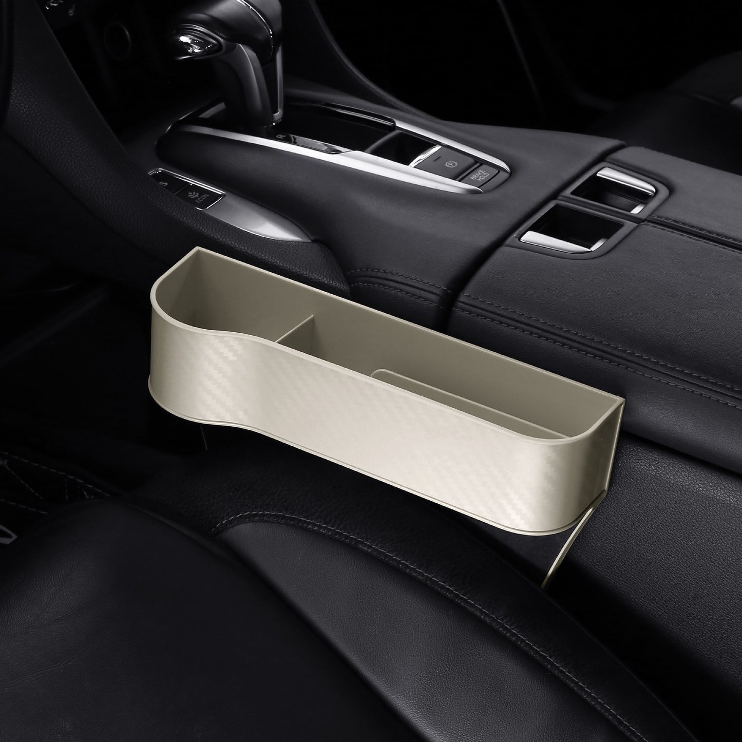 Flag Village Auto Tools Car Organizer Seat Gap Storage Box PU Case Pocket Car Seat Side Slit For Wallet Phone Coins Cigarette Keys Cards Auto Universal