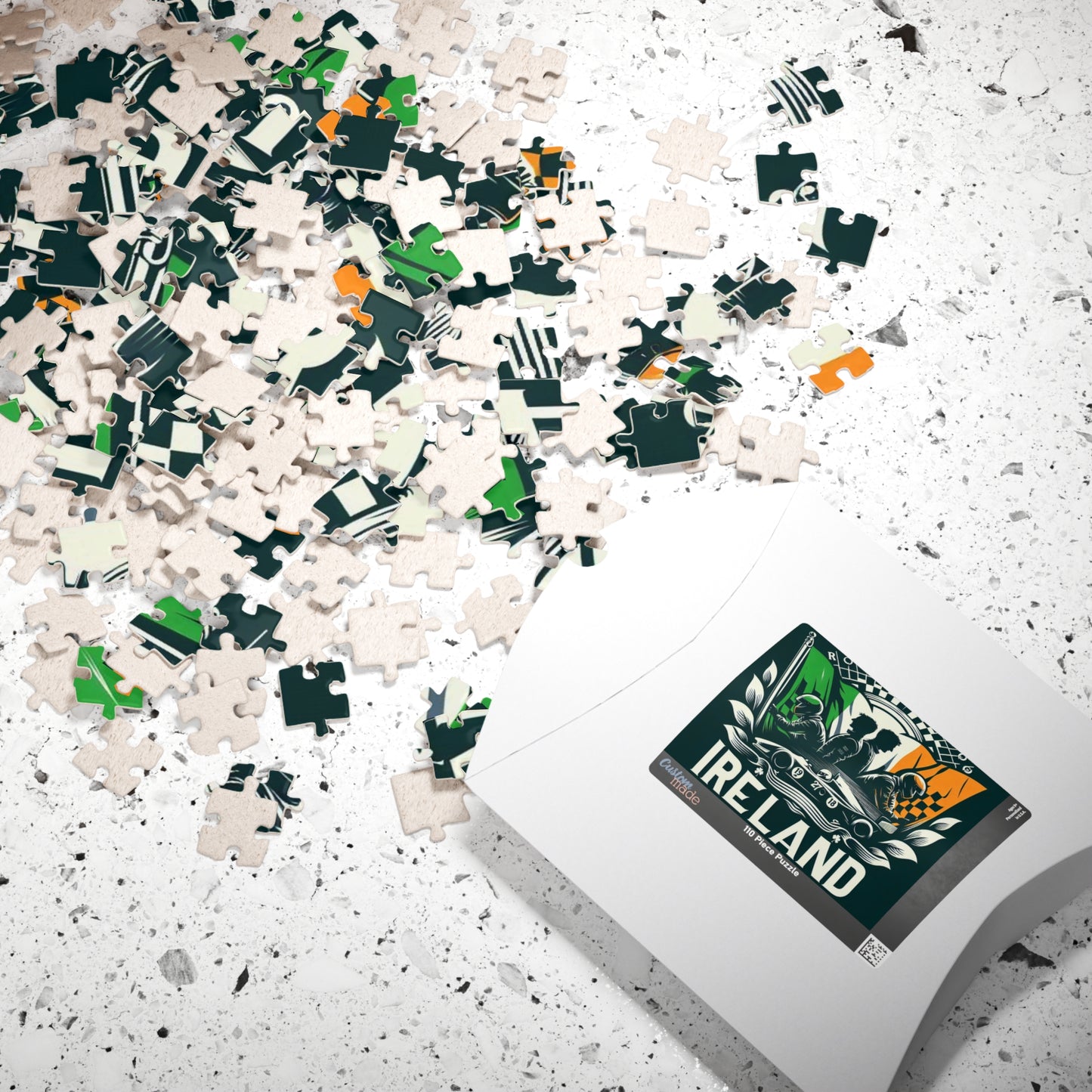 Flag Village IREAND Racing Car Sporting Flag Puzzle (110, 252, 520, 1014-piece) IRL0009