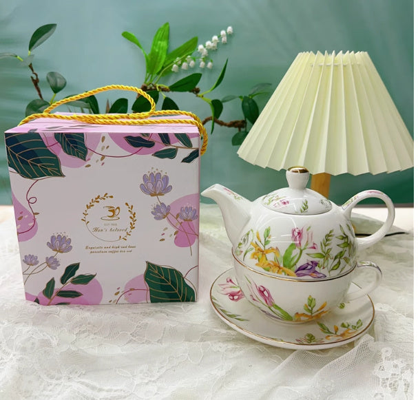Flag Village European Ceramic Tea Set Coffee Cup Gift Box Set